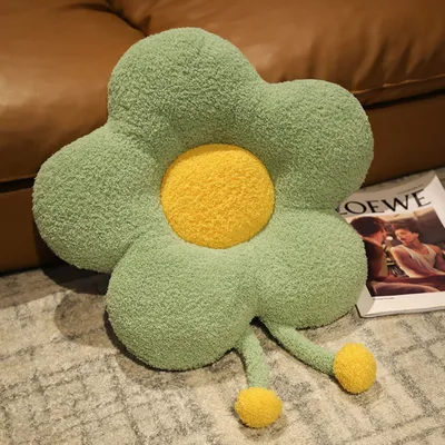Produktbild von 360Home Karikatur Bunt Blume Kissen Grün