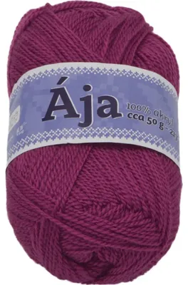 Zdjęcie produktu dla Przędza ÁJA – 50 g / 217 m – bordowa