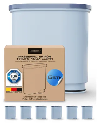Produktbild von 6er Set Comedes Wasserfilter einsetzbar statt CA6903/22 AquaClean