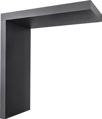 Produktbild von Gutta Rechteckvordach BS Plus 200 Sondermaß inkl. Seitenteil (neues Modell) Seitenteil links