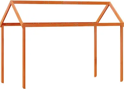 Produktbild von vidaXL Dach für Kinderbett Wachsbraun 217x95,5x159cm Massivholz Kiefer