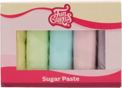 Produktbild von Funcakes Rollfondant Multipack Pastel 5x100g