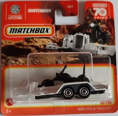 Produktbild von Matchbox MBX Cycle Trailer 63/100 Serie 2023 mit/with Chopper