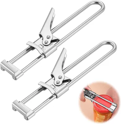 Produktbild von Glasöffner 2er Set, Edelstahl, verstellbar, für Küche