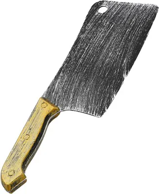 Produktbild von Metzger Messer - 30 cm | Bronze - Halloween Mörder Waffe