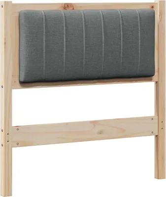 Produktbild von vidaXL Gepolstertes Kopfteil Braun 80 cm Massives Kiefernholz