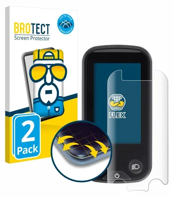 Produktbild von 2x BROTECT Fullscreen Schutzfolie für Shimano Steps SC-E6100 Displayschutz Folie Fullcover Klar Transparent