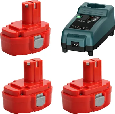 Obrázek produktu pro Bateriové nářadí, kapacita 3500mAh, dobíjecí NiMH, 3BAT 1nabíječka, 18V