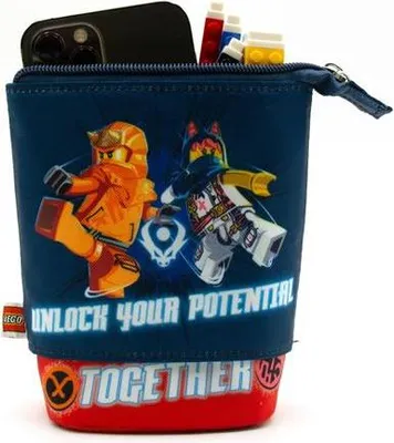 Produktbild von "Ninjago Together" Federmäppchen, blau und rot, Pop Up, LEGO 53324