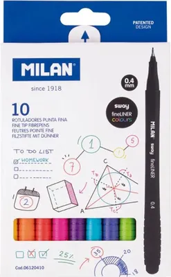 Obrázek produktu pro Tenké fixy Sway Fineliner Milan, 10 barev
