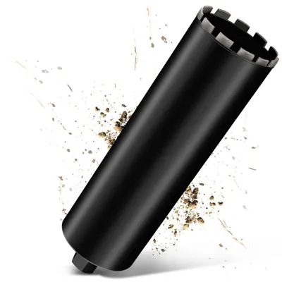 Produktbild von 11/4" UNC Diamantbohrkrone Kernbohrer  132mm für Kernbohrgeräte，L 460 mm, 10mm Turbo Kernbohrkrone, Nass-/Trocken Bohrkrone Kernlochbohrer zum Beton
