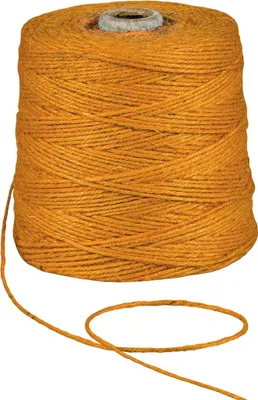 Immagine prodotto di Spago di iuta arancione, 500 m, 2 mm, 1 kg, filo di iuta per uncinetto, macramè, giardino