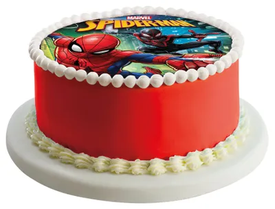 Produktbild von Dekora - 236040 Spiderman Tortenaufleger aus zuckerfreiem Esspapier - 20 cm