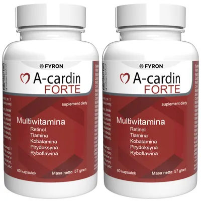 Zdjęcie produktu dla A-cardin Forte - 120 Kapsułek (2 x 60 Kapsułek) - 2 Dawki