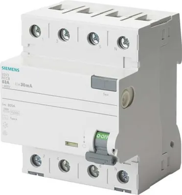 Immagine prodotto di Siemens RCD a 4 poli 63 A 400 V 5SV3646-6 (5SV3646-6)
