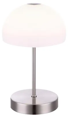 Produktbild von LED Tischlampe, Touch Ein/Aus, Glas, silber, H 27 cm