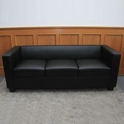 Produktbild von 3-1-1 Couchgarnitur Lille Leder, schwarz