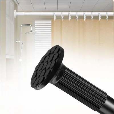 Produktbild von Famanu Teleskopstange - Bohrfreie Installation - 128-177 cm - Schwarz