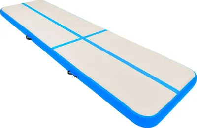 Obrázek produktu pro vidaXL Nafukovací gymnastická podložka s pumpou 800x100x20 cm PVC modrá