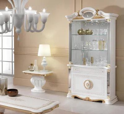 Immagine prodotto di Vetrinetta italiana mobili vetrinette cassettiere vetrinetta di design in vetro