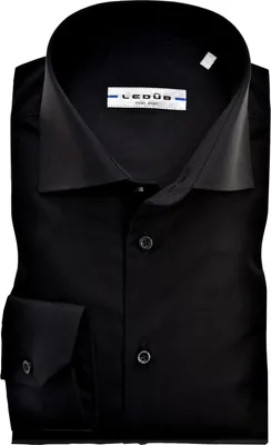 Produktbild von Ledub slim fit overhemd, zwart twill