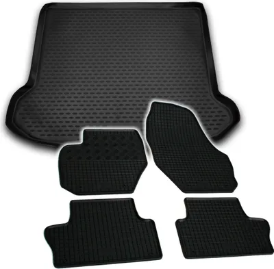 Produktbild von Gummi Kofferraumwanne + Fußmatten Set für Volvo XC60, Bj. 2007-