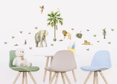 Produktbild von AG Design Wandstickers Jungle, 42.5 x 65 cm