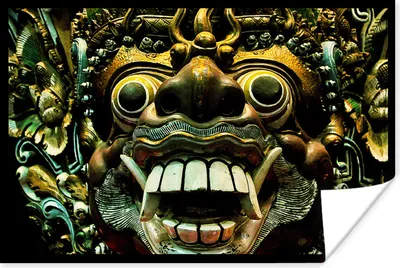 Produktbild von MuchoWow® Poster Ein chinesischer Drache in Bronze 120x80 cm - Bilder