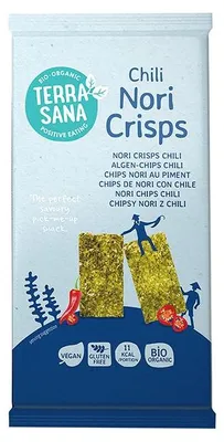 CHIPSY NORI Z CHILI BEZGLUTENOWE BIO 16 g - TERRASANA