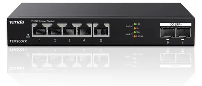 Image de Commutateur non géré, avec 3 préconfigurations, 5×RJ45 2,5 Gbps, 2×SFP+ 10 Gbps