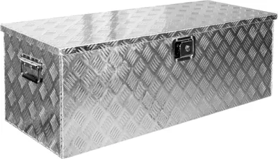 Image de Truck Box Caisse de Transport Remorque Boîte à Outils Chequer Plaque en Alu D160 trucky
