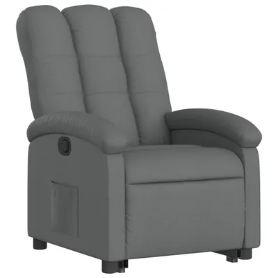 Produktbild von vidaXL Relaxsessel mit Aufstehhilfe Dunkelgrau Stoff