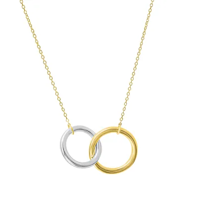 Produktbild von Celesta Silber Halskette 925 Sterling Silber zweifarbig