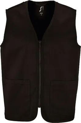 Produktbild von SOLS - "Wallace" Weste für Herren/Damen Unisex LT2099 (XL) (Schwarz)