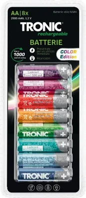 Obrázek produktu pro Nabíjecí Baterie AA/2500mAh - TRONIC - 8 ks (blistr).