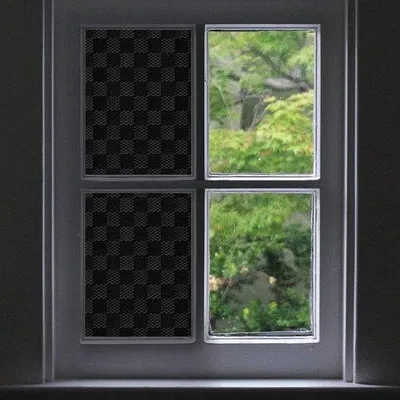 Produktbild von Famanu Fensterfolie Sichtschutzfolie undekorativ 44,3x200cm - Schwarz
