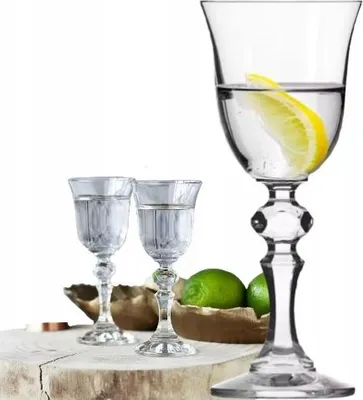 Produktbild von KROSNO Krista Schnapsgläser 6er Set 60 ml – elegante Gläser für Schnaps & Spirituosen