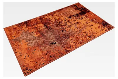 Produktbild von Badematte, rutschfest und waschbar, Vintage, rostrot (70 x 120 cm)