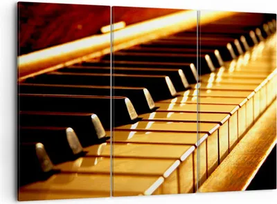 Produktbild von Bild auf Leinwand - Leinwandbild - Klavier Musik Konzert - 105x70cm - Wand Bild - Wanddeko - Leinwanddruck - Bilder - Kunstdruck - Wanddekoration - Leinwand bilder - Wandkunst - CE105x70-2200