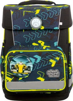Produktbild von School-Mood Champion mit LED Patchy Schulranzen-Set 7-teilig Elias dunkelblau