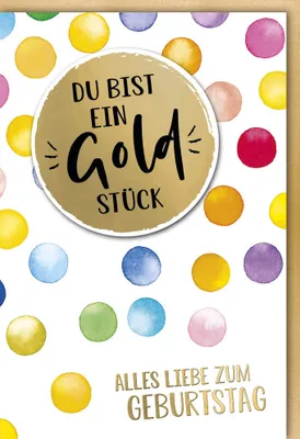 Produktbild von Geburtstag - Glückwunschkarte im Format 11,5 x 17 cm mit Umschlag