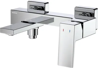 Produktbild von Avapax | Wand-badewannenarmatur - Chrom - Beweglicher Auslauf - Ergonomischer Duschschalter - Messing