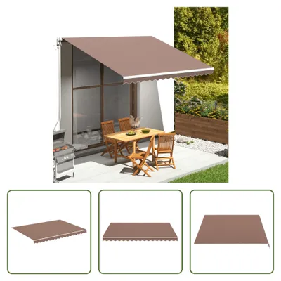 Immagine prodotto di vidaXL Telo da sole marrone 4x3 m