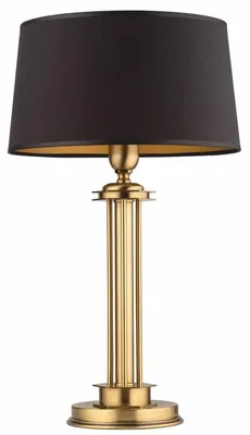 Produktbild von Casa Padrino Luxus Barock Tischleuchte Messing mit Patina / Schwarz H. 57 cm