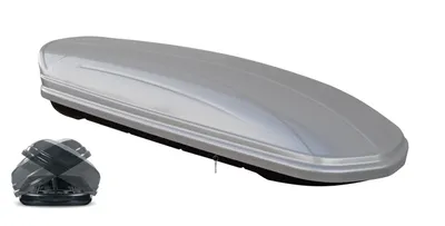 Produktbild von Menabo | Dachbox - Schwarz - 195x79x36 cm - 460 L - Beidseitiges Öffnen - Quick Fix-System - Diebstahlsicherung