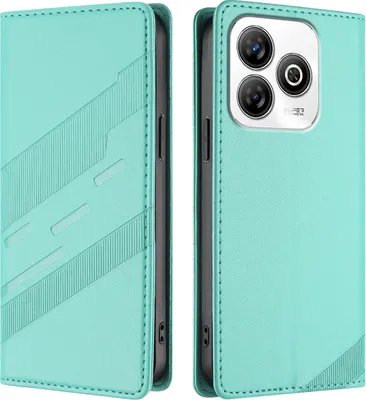 Image de Etui pour ZTE Blade V60 Smart, étui portefeuille en cuirPolyuréthaneavec fente pour carte et fonction Türkis stand
