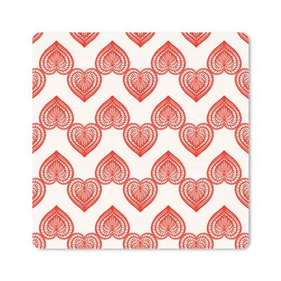 Produktbild von MuchoWow® Mauspad Mousepad Herz - Valentinstag - Geschenk 20x20 cm - Mousepads - Maus Mat - Pad - Mausunterlage - Desk Mat - Bureauartikeln