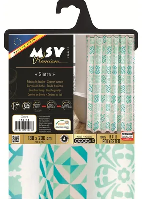 Immagine prodotto di Tenda da doccia MSV Premium Sintra