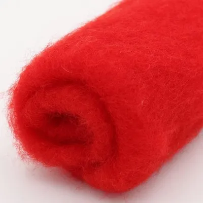 Produktbild von Filzwolle im Vlies - Alpenwolle - 20g - rot