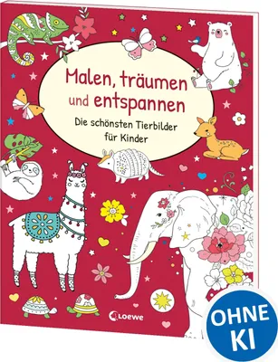 Produktbild von Malen, träumen und entspannen - Die schönsten Tierbilder für Kinder